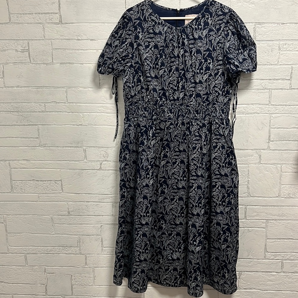 Gal Meets Glam Giselle Smocked-Waist Maxi Dress Size 18